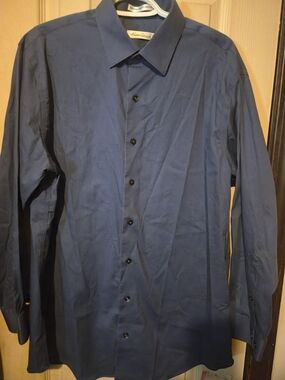 Kenneth Cole Classic Fit Dress Shirt - Blue